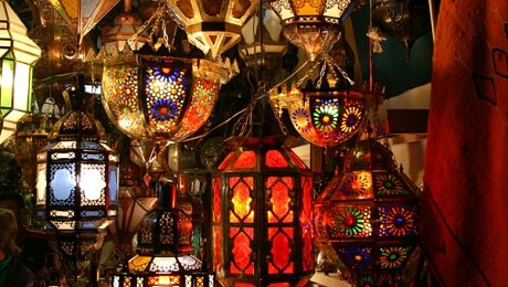 Marrakech-family-holidays-souks-lanterns