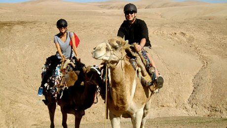 Marrakech-family-adventure-holiday-camel-trekking-agafay-desert
