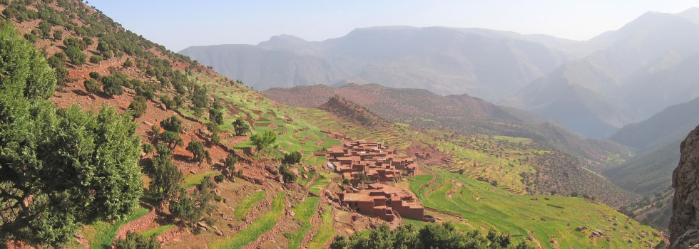 Berber village in the Ourika Valley