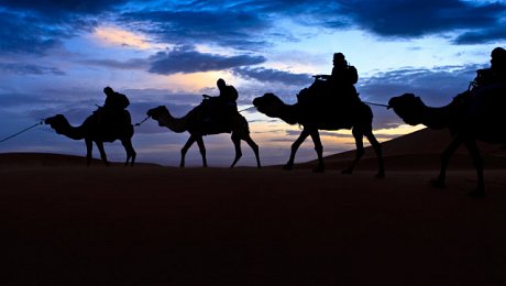 Morocco-desert-tours-camel-trek-Erg Chebbi
