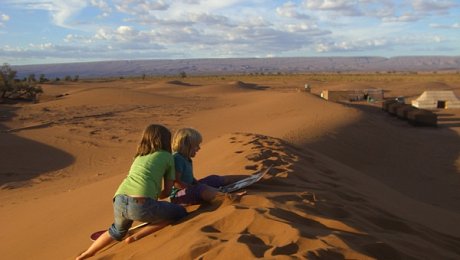 Morocco-family-desert-tours-Chigaga dunes camp
